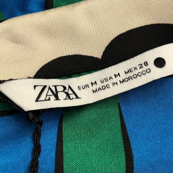 New. Beautiful Zara London Long Double-Breasted Shirt With Flowy Sleeves: Size M - Picture 8 of 11